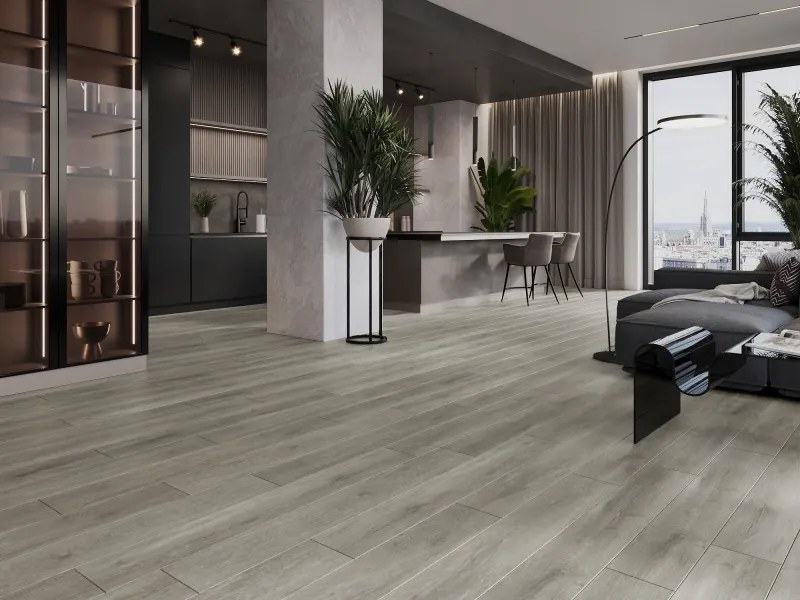 Mexen Riverdale próbka paneli winylowych SPC 6,5 mm, podkład IXPE 1,5 mm, 4 V-Fuga, Dąb - F1052-S