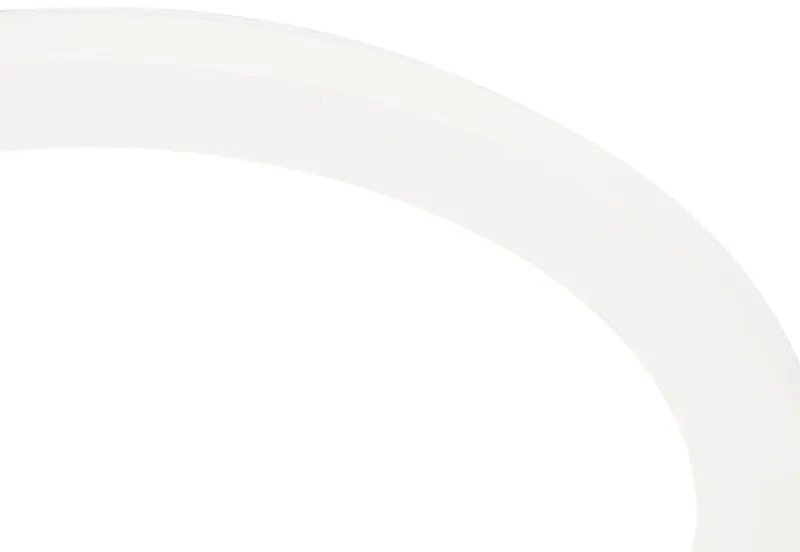 Lampa sufitowa biała 22,5 cm w tym LED 3-stopniowy ściemniacz IP44 - Steve