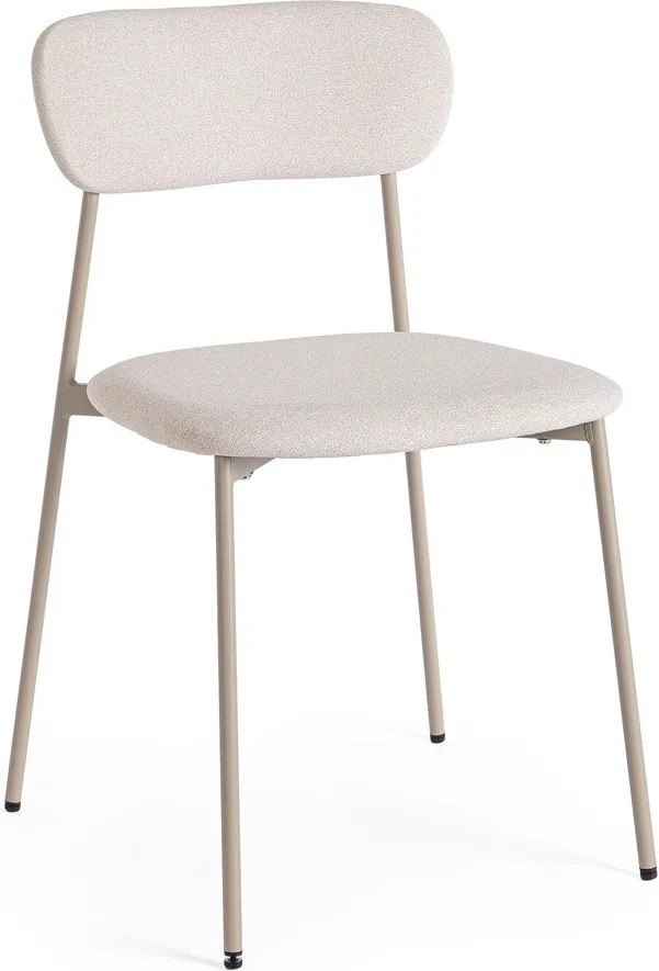 Szarobrązowe tapicerowane krzesło Inka – Yes Everyday