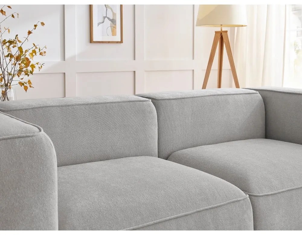 Jasnoszara sofa 255 cm Zephyr – Bobochic Paris