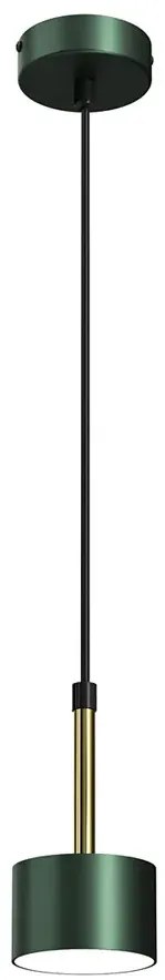 Zielono-złota wisząca lampa nad stół - N019-Umer