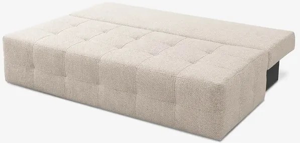 Sofa z Funkcją Spania MORANA Kremowa Szenil Nowoczesna