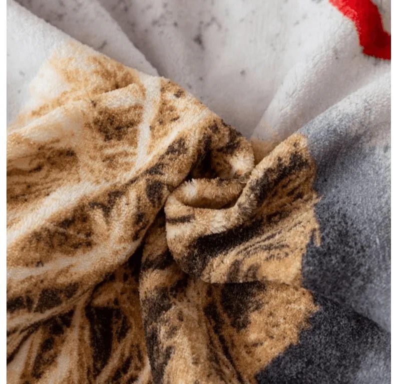 PrzytulneMieszkanie.pl PrzytulneMieszkanie.pl Pościel z mikropluszu VELHEART czerwona Rozmiar pościeli: 70 x 80 cm | 140 x 200 cm