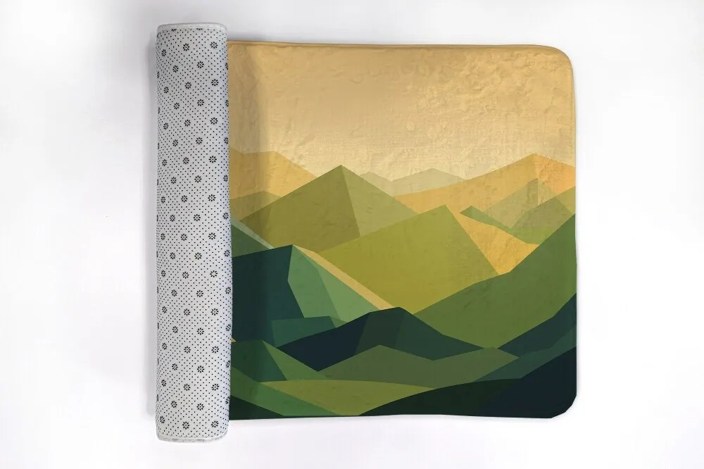 Dywanik do łazienki Dywanik do łazienki Góry Geometryczny