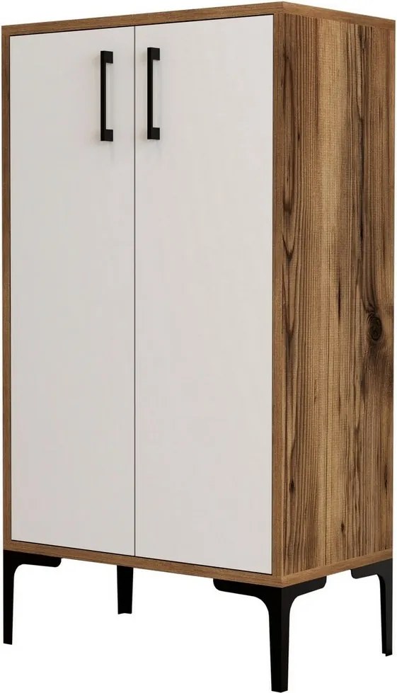 Szafka na buty Prag Walnut and White