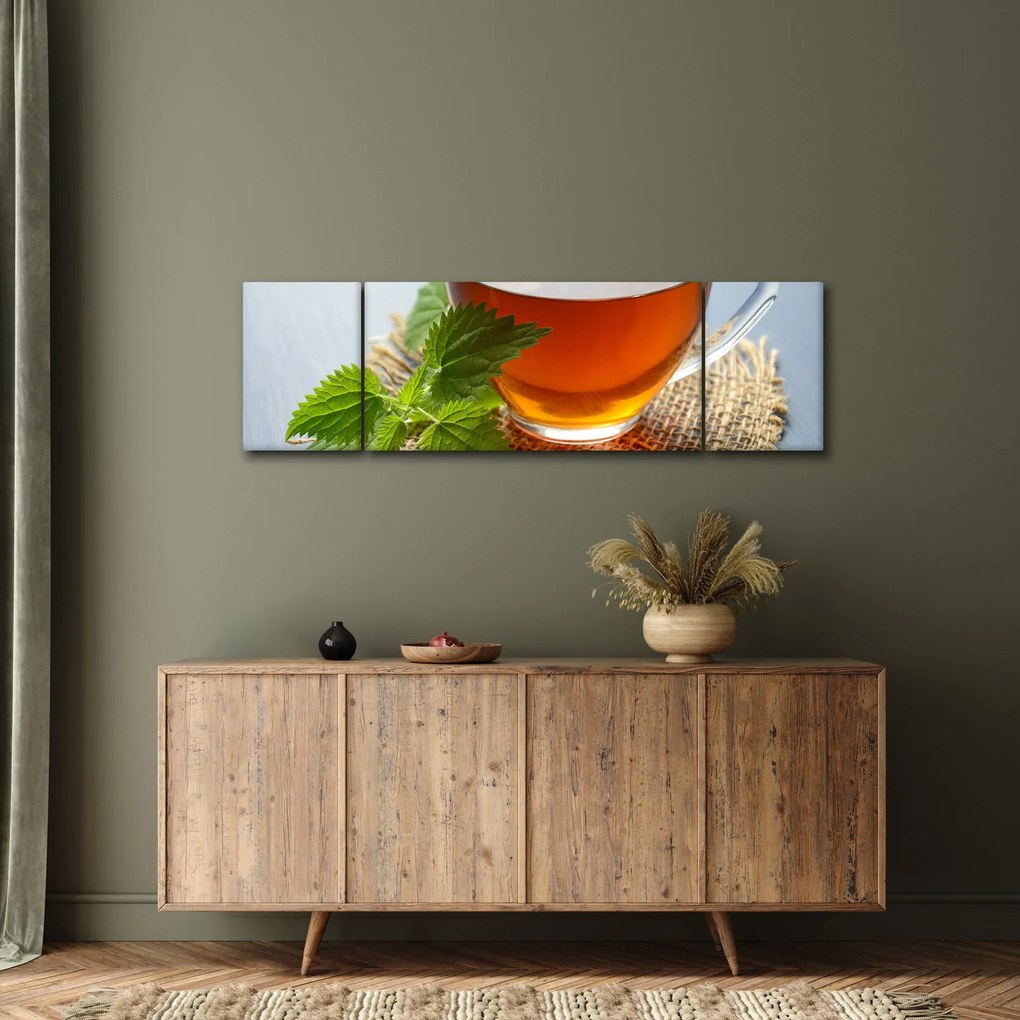 Obraz filiżanki herbaty (170x50 cm)
