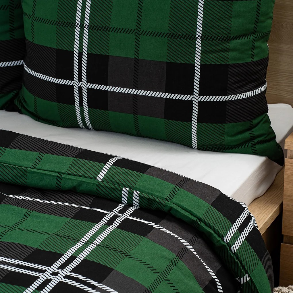 4Home Pościel bawełniana Green Classic, 160 x 200 cm, 70 x 80 cm, 160 x 200 cm, 70 x 80 cm