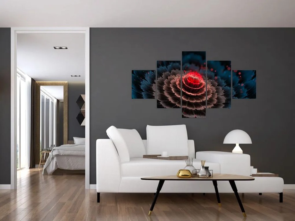 Obraz abstrakcji (125x70 cm)