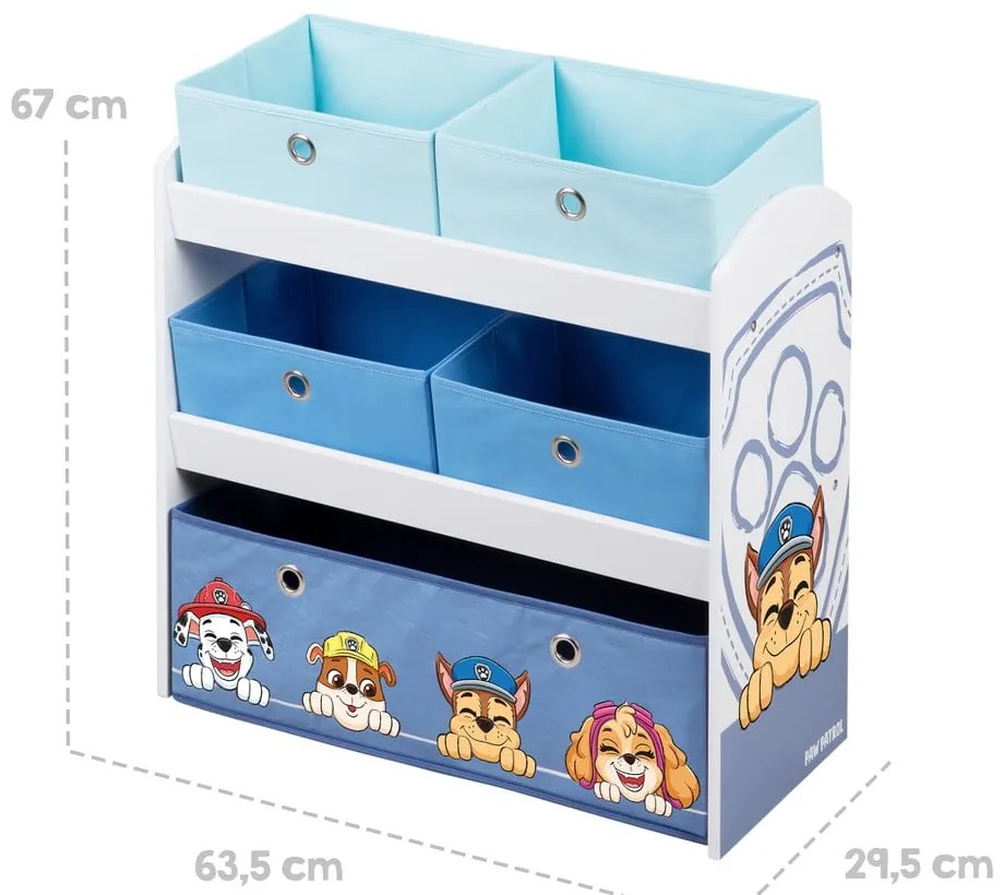 Dziecięcy pojemnik na zabawki 63.5x29.5x67 cm Paw Patrol – Roba