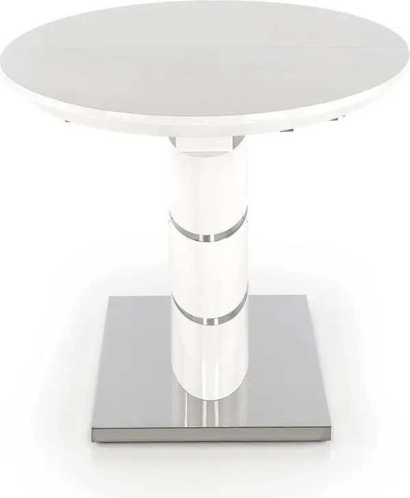 Biały lakierowany stół Aspen z owalnym blatem