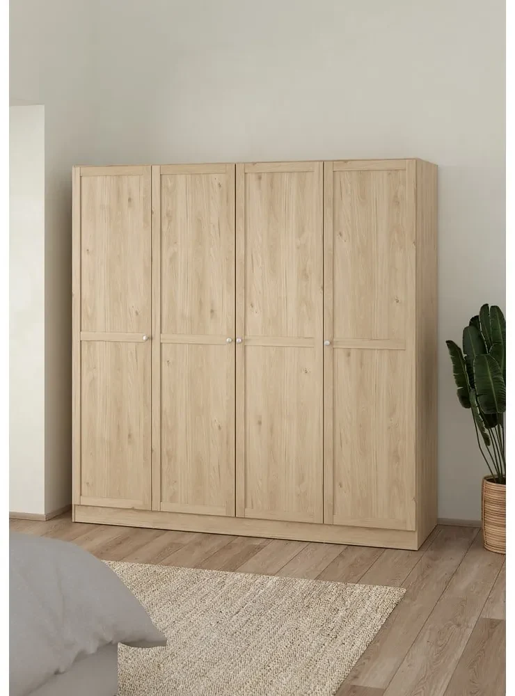 Szafa w dekorze dębu 195,5x200 cm Billund – Tvilum