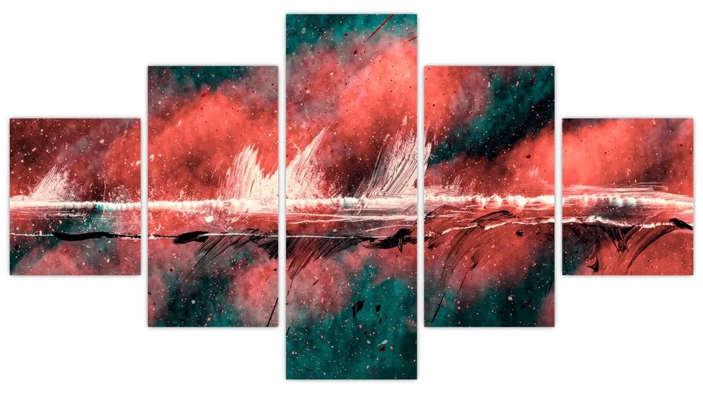 Obraz - Wybuch nafty (125x70 cm)