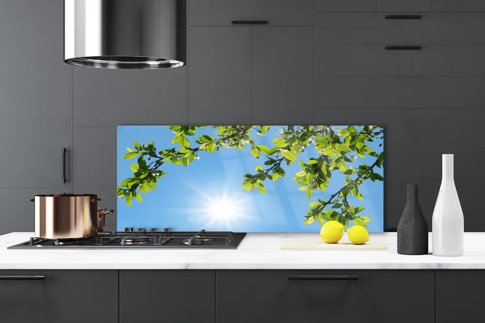 Szkło Ozdobne do Kuchni Złocisty Blask Słońca