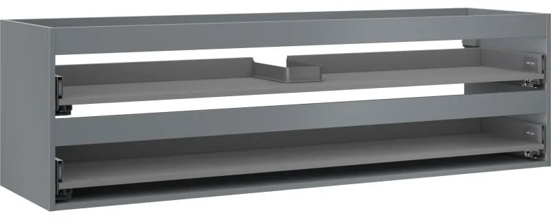 Mexen Box-A korpus szafki podumywalkowej 160 cm, 2 szuflady, grafit mat - 91AX0-1600-470-2-66