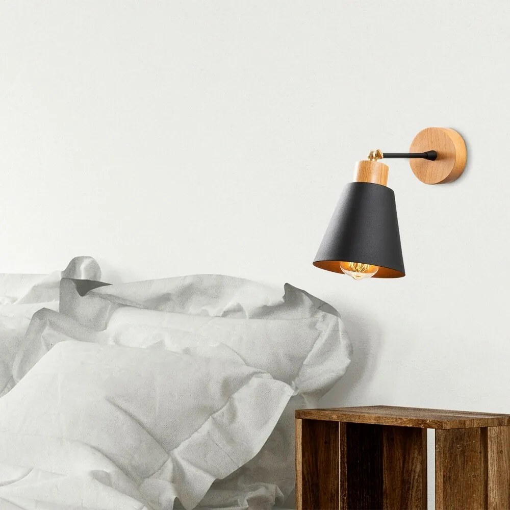 Kinkiet lampa ścienna Manavgat - N-610, czarny