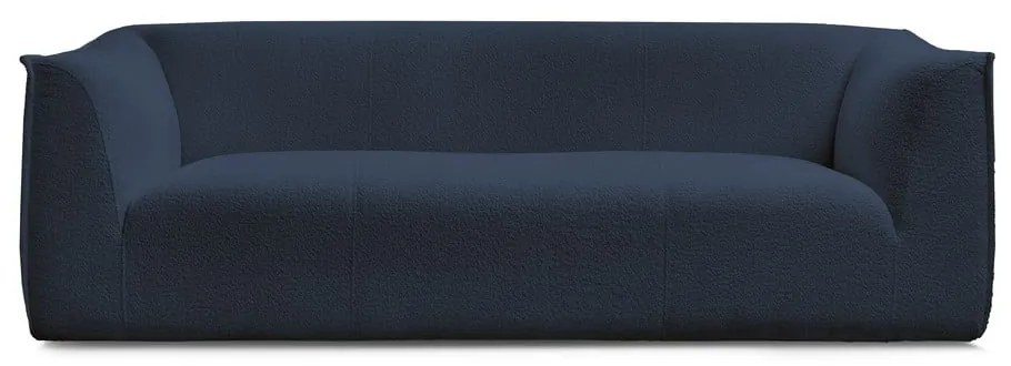 Ciemnoniebieska sofa z materiału bouclé 242 cm Giorgia – Bobochic Paris