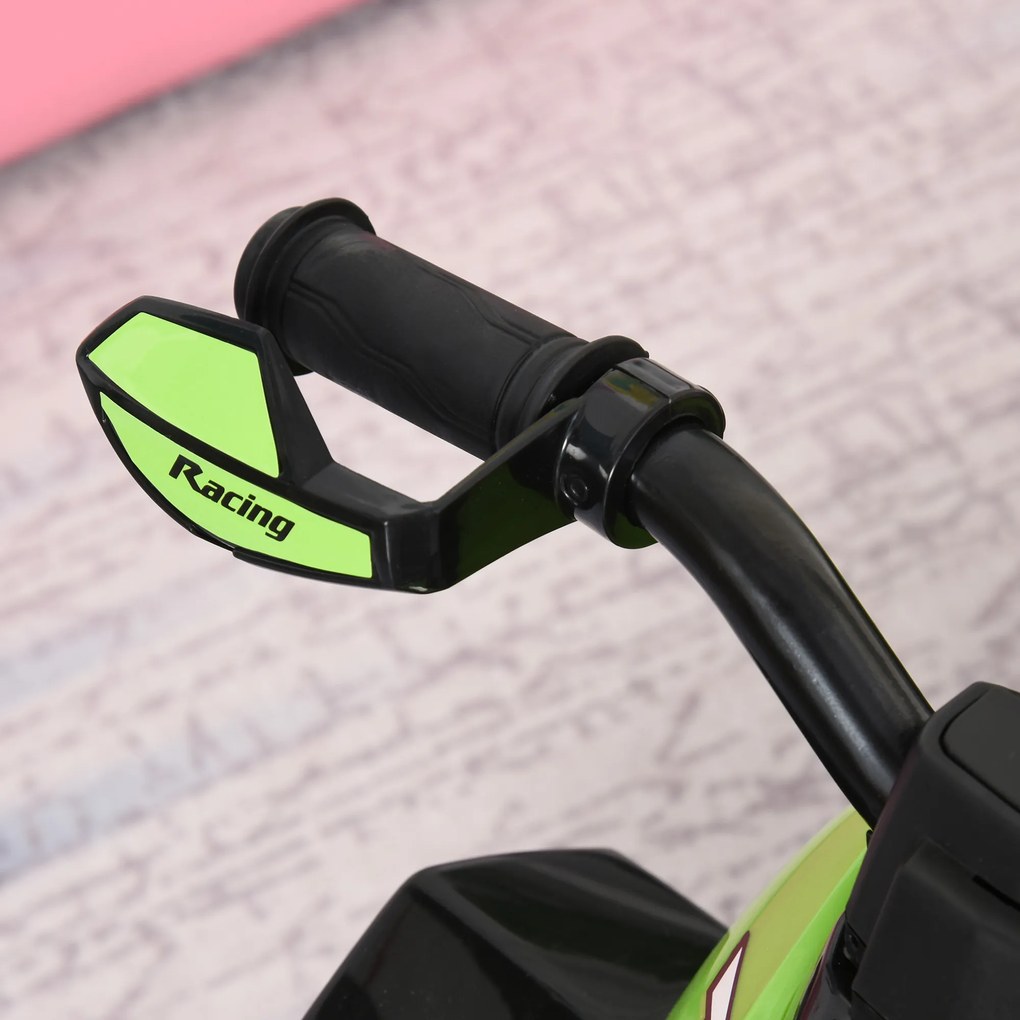 HOMCOM Jeździk dziecięcy pchacz samochód dziecięcy odpychanie się stopami światło muzyka zielony