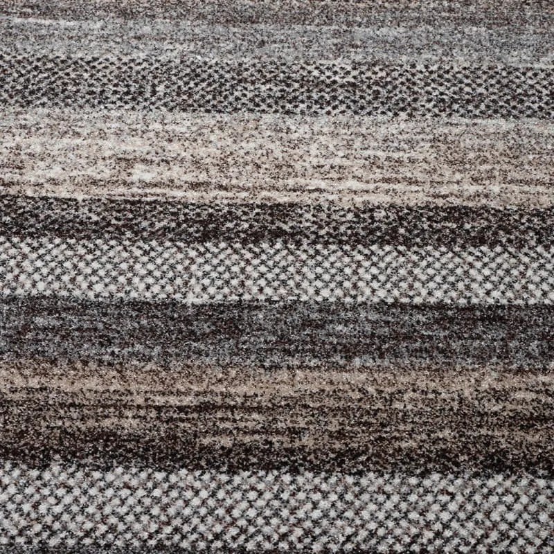 Dywan nowoczesny Perlage Pasy szaro-beżowy 80 cm x 150 cm