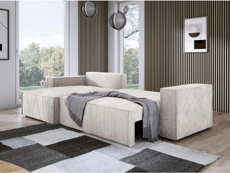 Narożnik POSO XL Prawostronny zestaw z poduszkami wolnostojący tkanina POSO 100 WERSAL