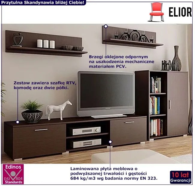 Meblościanka Armo 6X - wenge