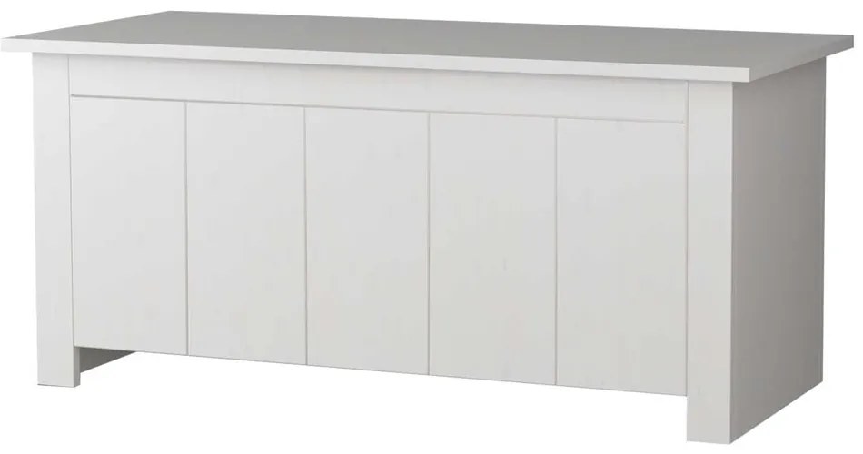Biała skrzynia z litego drewna sosnowego 100x45 cm Bertram – Støraa