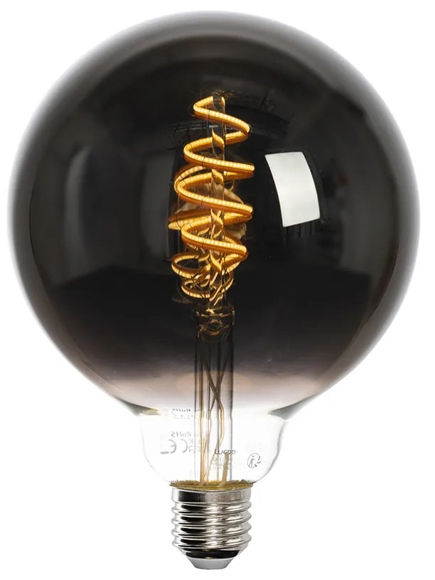 Inteligentna lampa wisząca czarna w komplecie z 2 żarówkami Wi-Fi G125 - Cava Nowoczesny Oswietlenie wewnetrzne