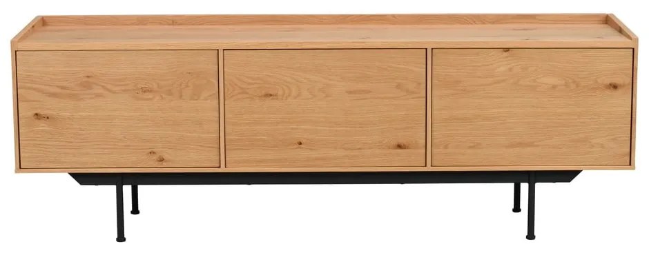 Naturalna szafka pod TV w dekorze dębu 160x56 cm Brewerton – Rowico