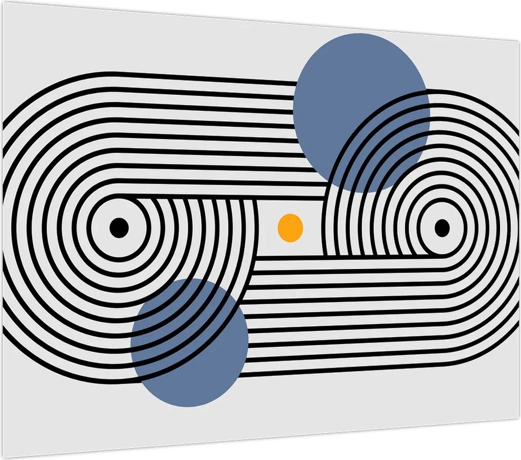 Obraz na szkle - Minimalistyczna abstrakcja N⁰3 (70x50 cm)
