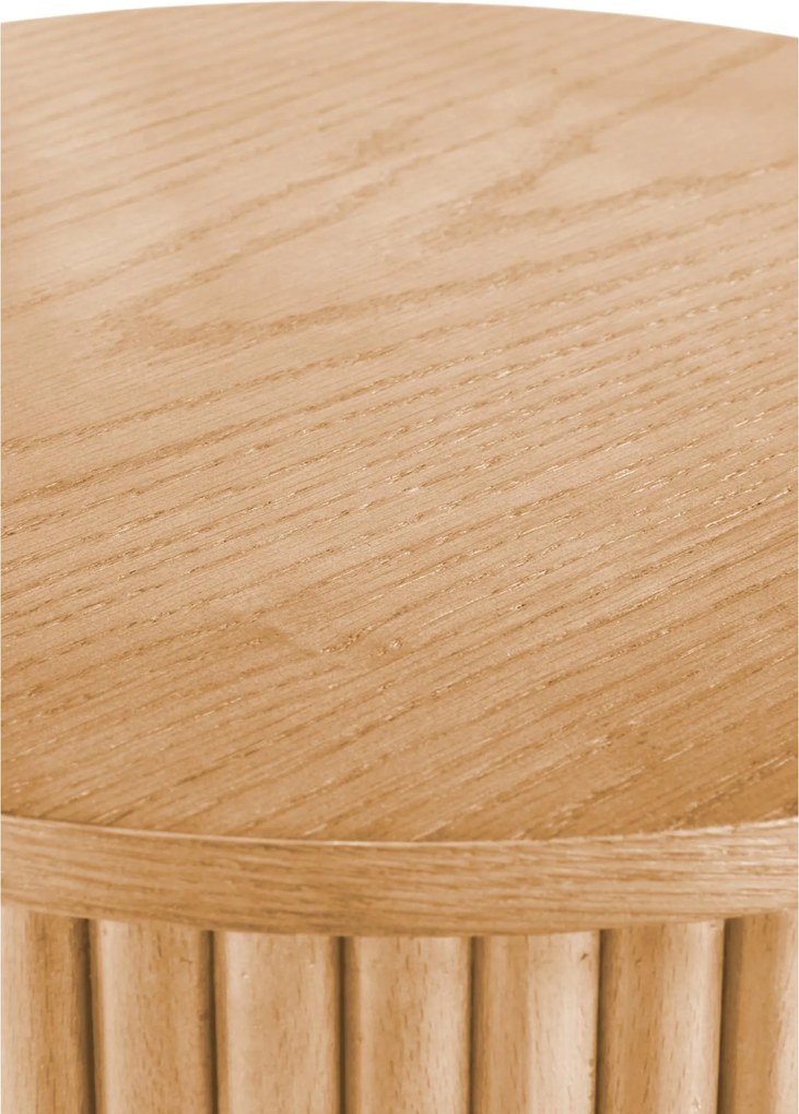 Stolik kawowy okrągły Tamis 80 cm - naturalny