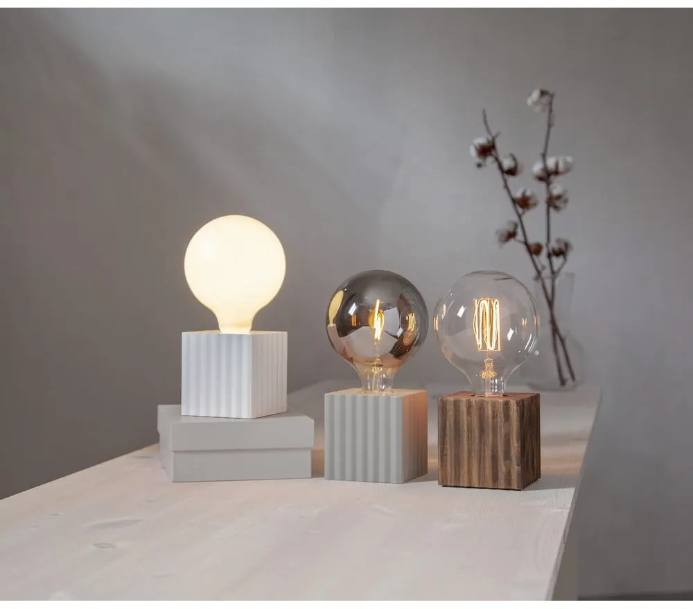 Jasnoszara podstawa lampy 10 cm Box – Star Trading
