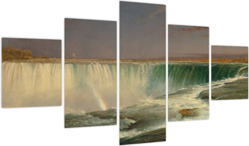 Obraz - Frederic Edwin Church, Niagara, reprodukcje (125x70 cm)