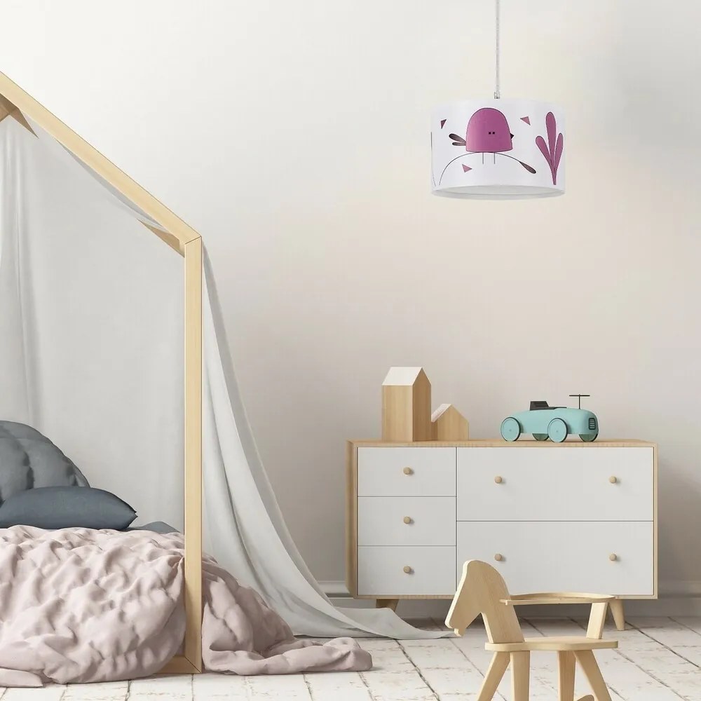 Rabalux 72069 dziecięca lampa wisząca Fowly, , biały