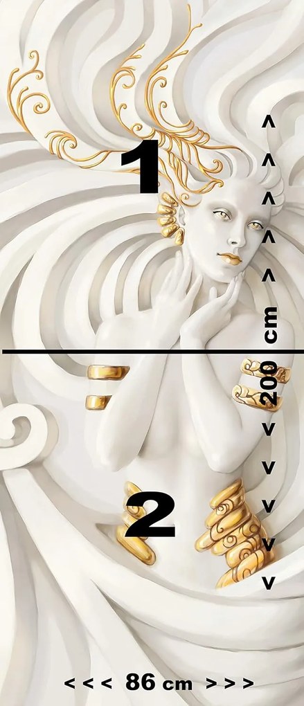 Fototapeta na drzwi GOLDEN MERMAID 86x200 cm