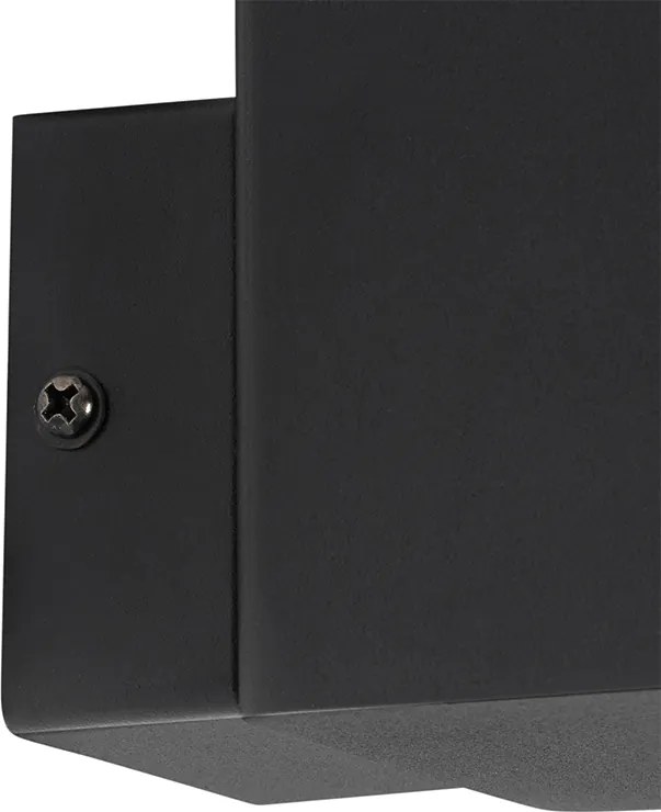 Lampa ścienna zewnętrzna czarna IP44 z czujnikiem zmierzchu do świtu - Denmark