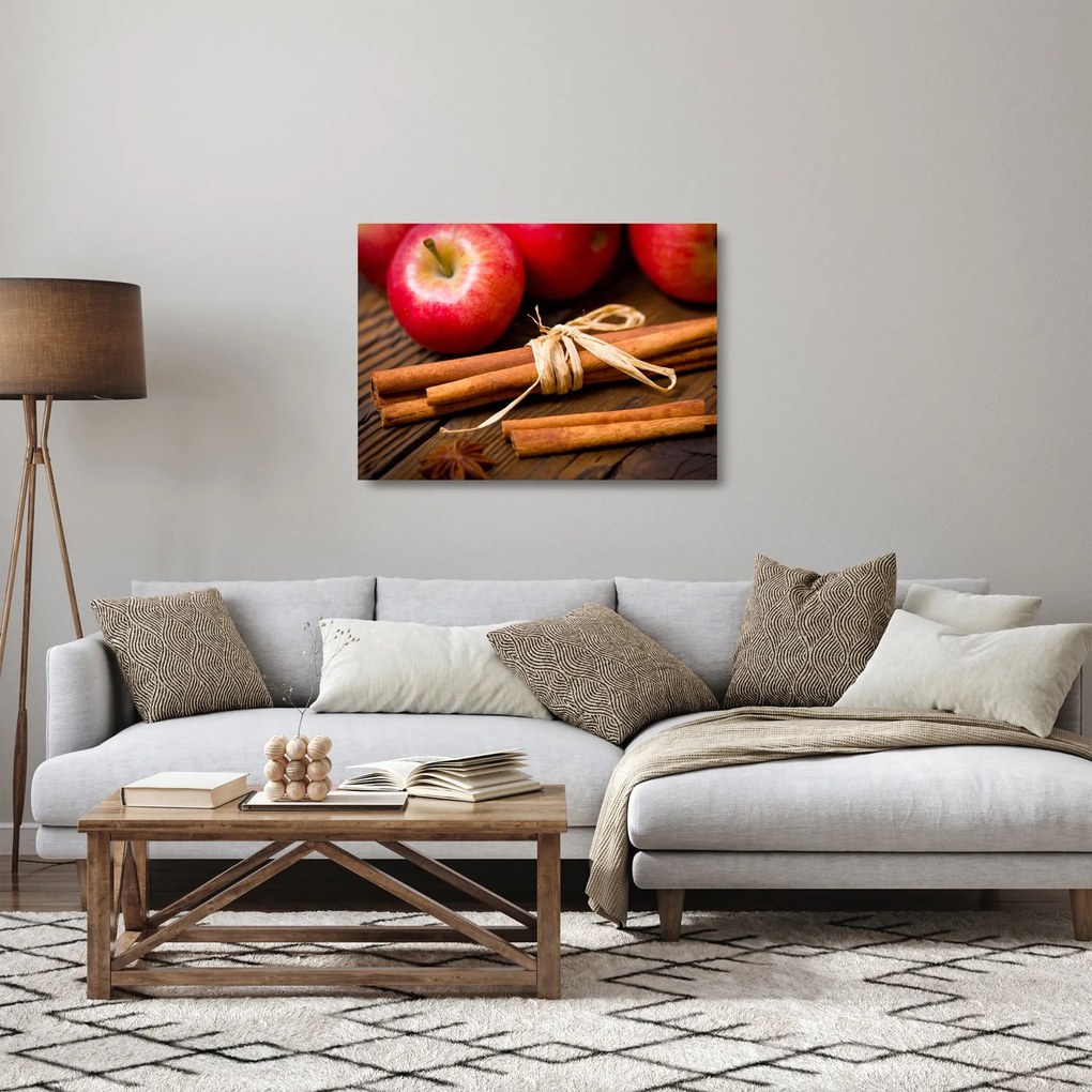 Obraz na szkle - Cynamon (70x50 cm)
