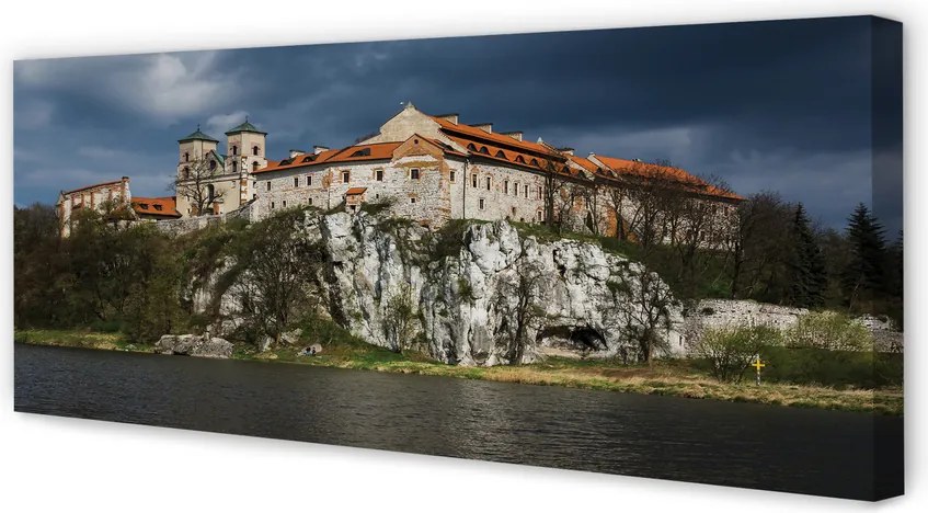Obraz canvas na ścianę Wawel w Objęciach Wisły