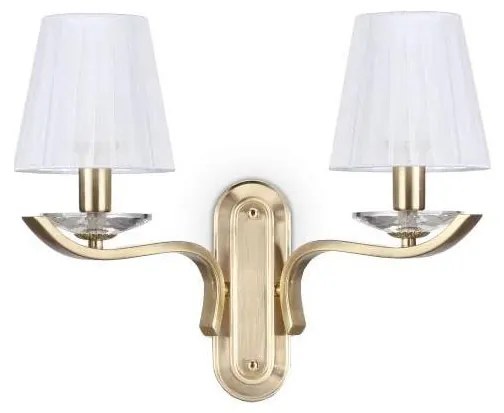 Ideal Lux - Kryształowa naścienny lampa PEGASO 2xE14/28W/230V złoty