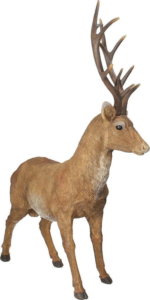 Figurka Deer 56x20x69 cm brown