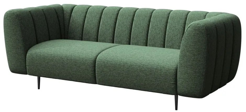 Ciemnozielona sofa 210 cm Shel – Ghado