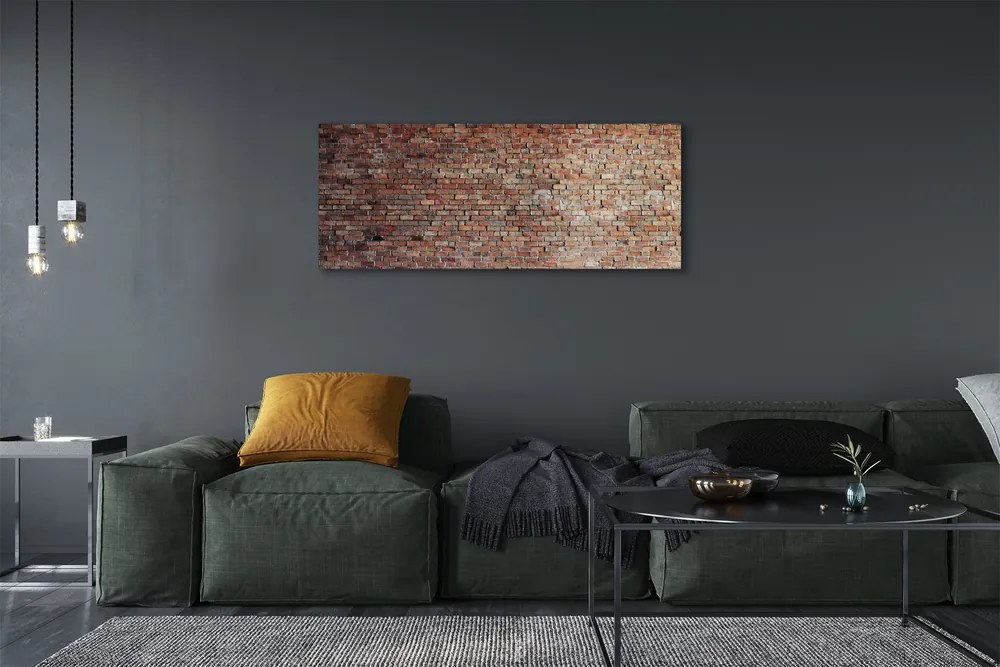 Obraz drukowany na płótnie Wyrazista Ściana Z Cegieł