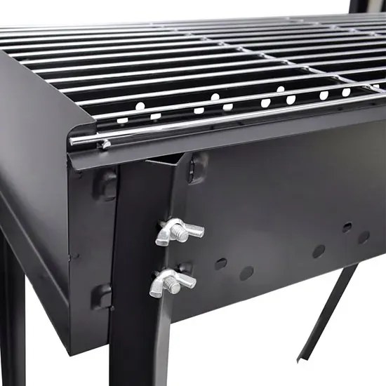 Klasyczny prostokątny grill ogrodowy na węgiel drzewny F1-B67