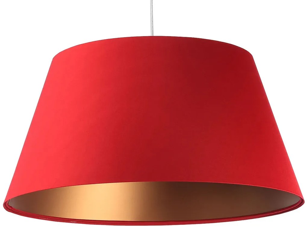 Czerwona nowoczesna lampa wisząca dzwon - S406 D0-W05