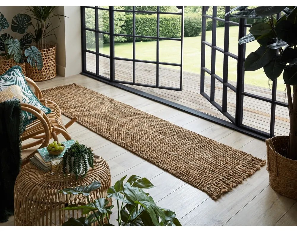 Chodnik z juty tkany ręcznie 60x300 cm Jute Boucle – Flair Rugs