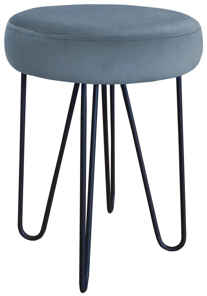 Taboret Venus HAIRPIN noga czarna BL06