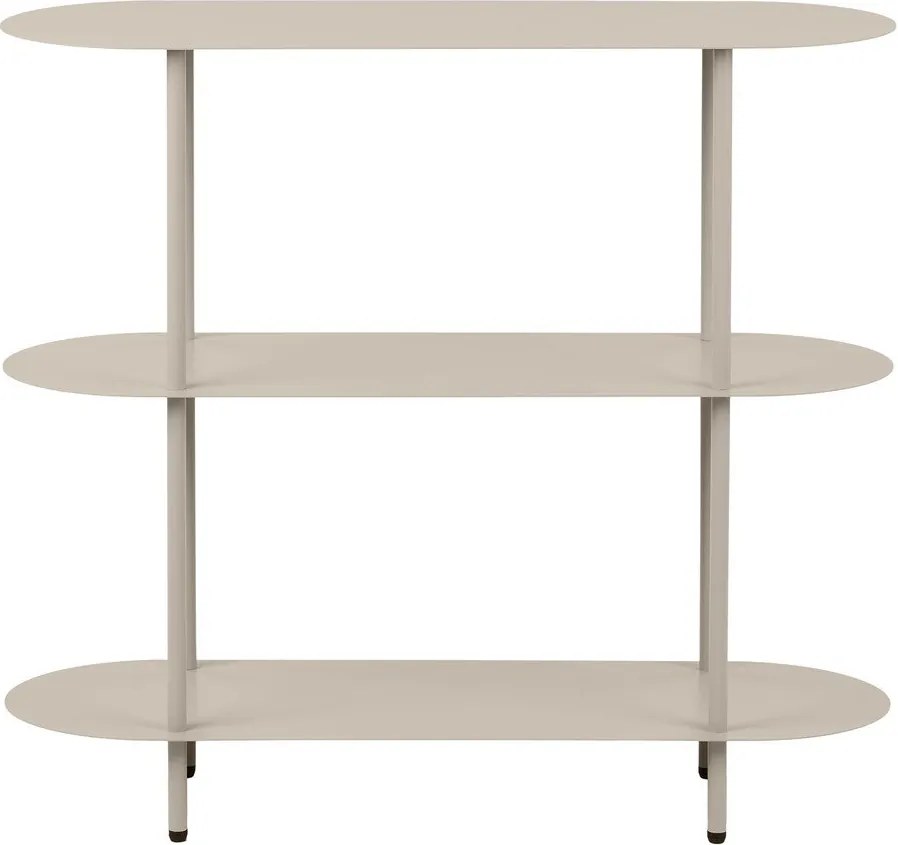 Beżowy metalowy regał 90x81x31 cm Rieti – House Nordic