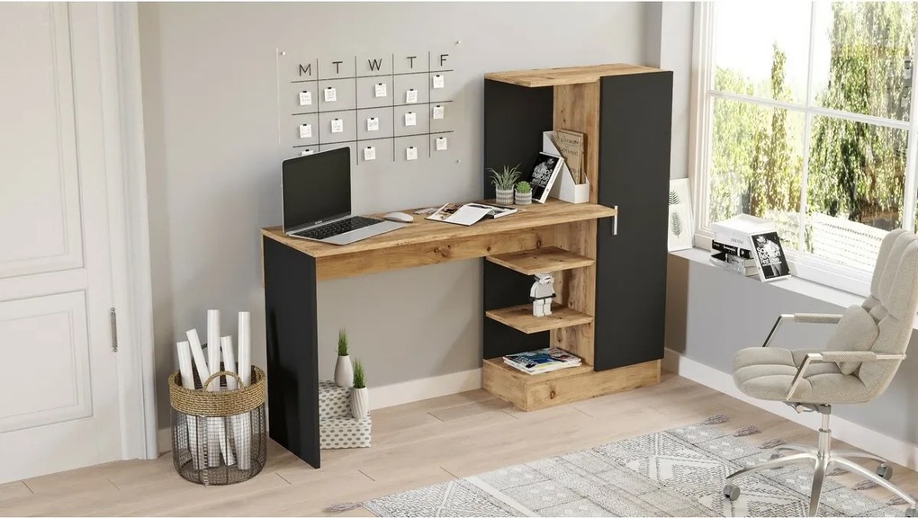 Biurko Comi Atlantic Pine and Black