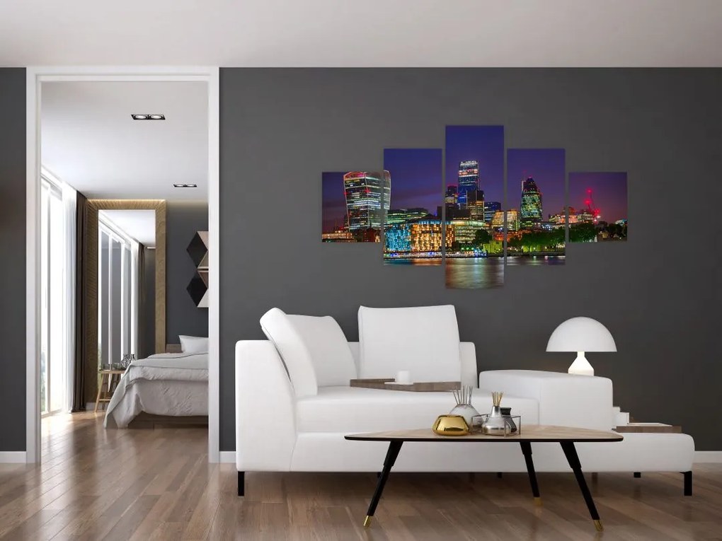 Obraz - Londyn wieczorem (125x70 cm)