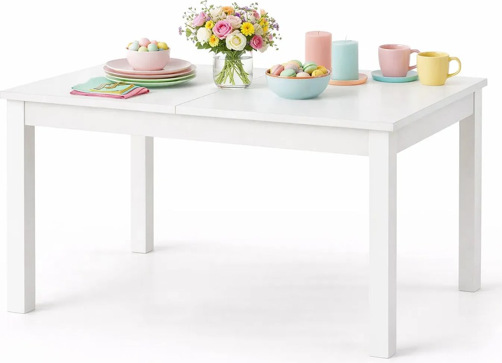 Rozkładany stół biały T1-N85