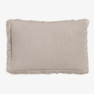 Poduszka Bawełniana Prostokątna (30x50 Cm) Nedeliya Piaskowy Szary - Sklum