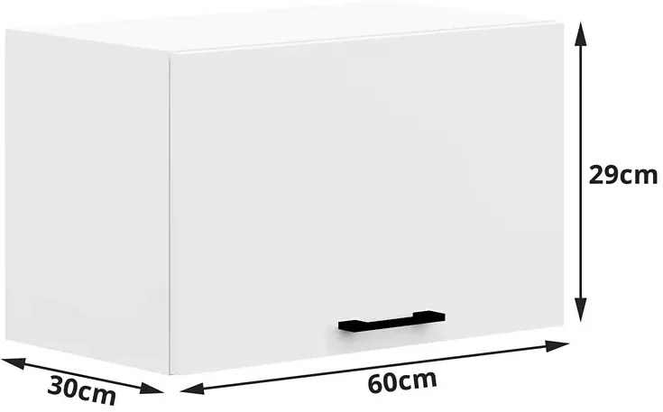 Zestaw Białych Mebli Kuchennych 240 Cm R8-M25